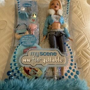My Scene Un-Fur-Gettable Blue Fashion Doll by Mattel Kennedy NIB